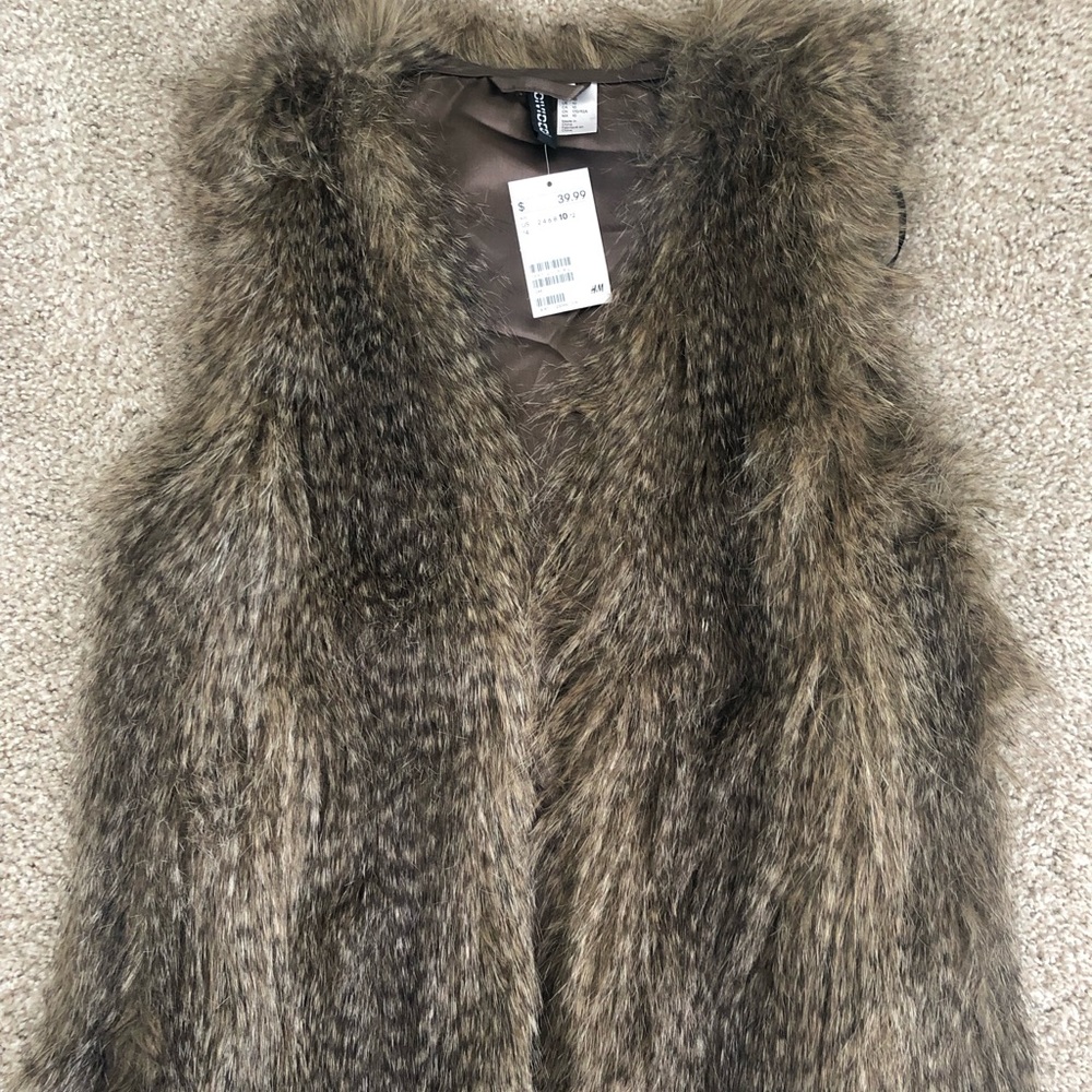 **New with tags** Faux fur vest